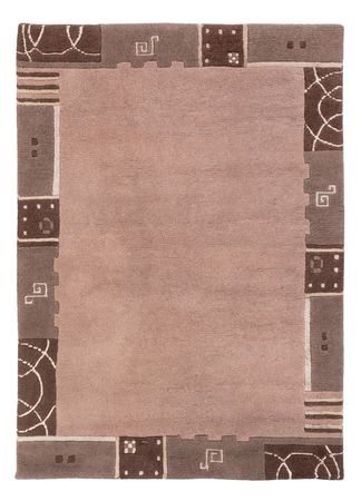 Nepal teppe - 167 x 121 cm - lysebrun