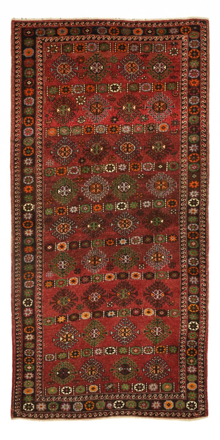 Perserteppich - Nomadic - 300 x 150 cm - dunkelrot