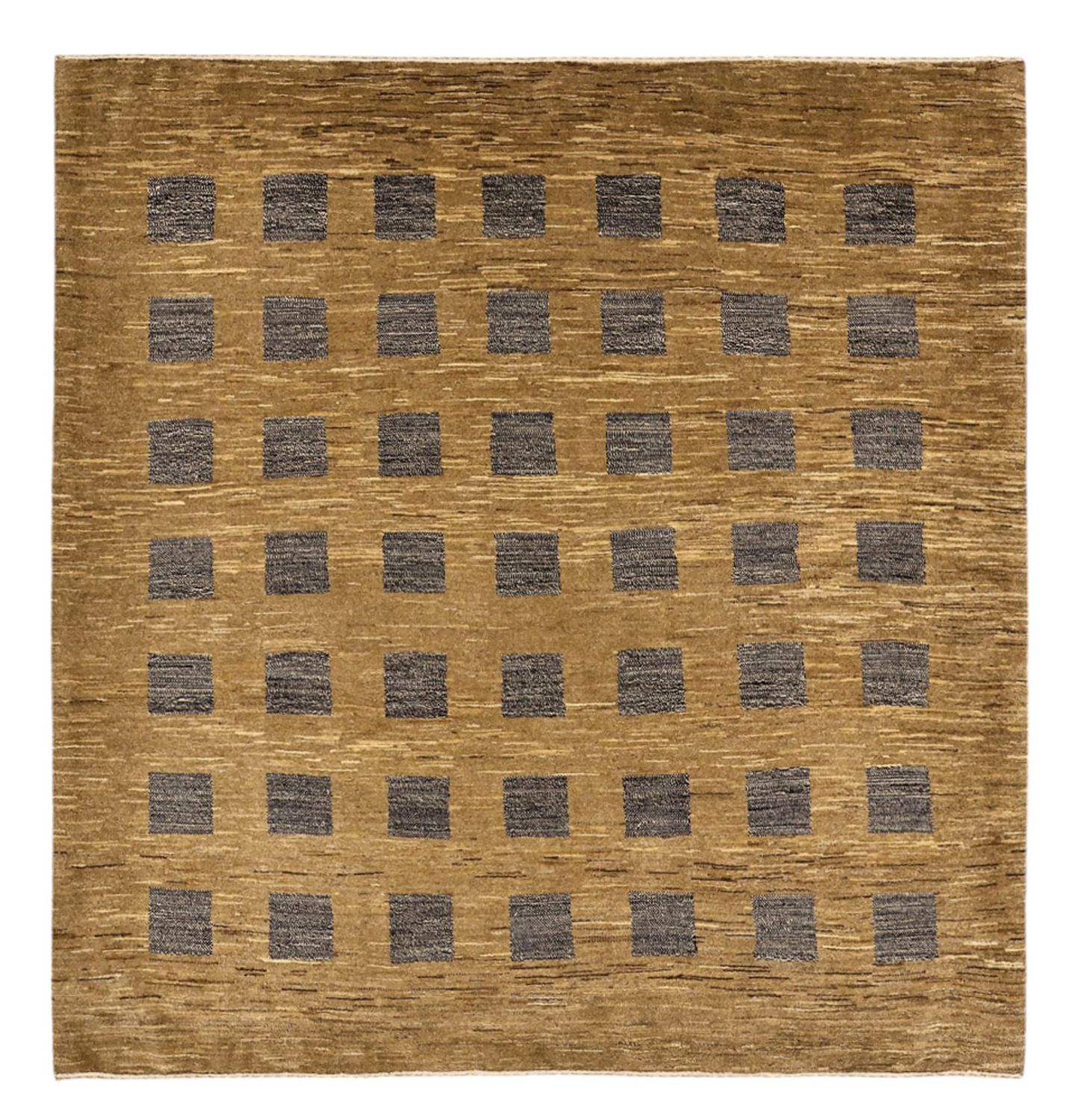 Gabbeh Koberec - Loribaft Perský čtvercový  - 200 x 194 cm - tmavě béžová