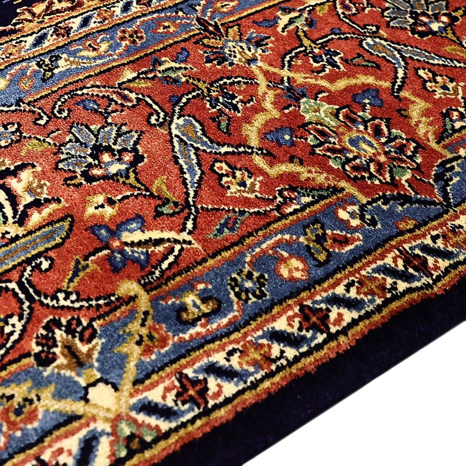 Perzisch tapijt - Bijar - Koninklijke - 220 x 136 cm - donkerblauw