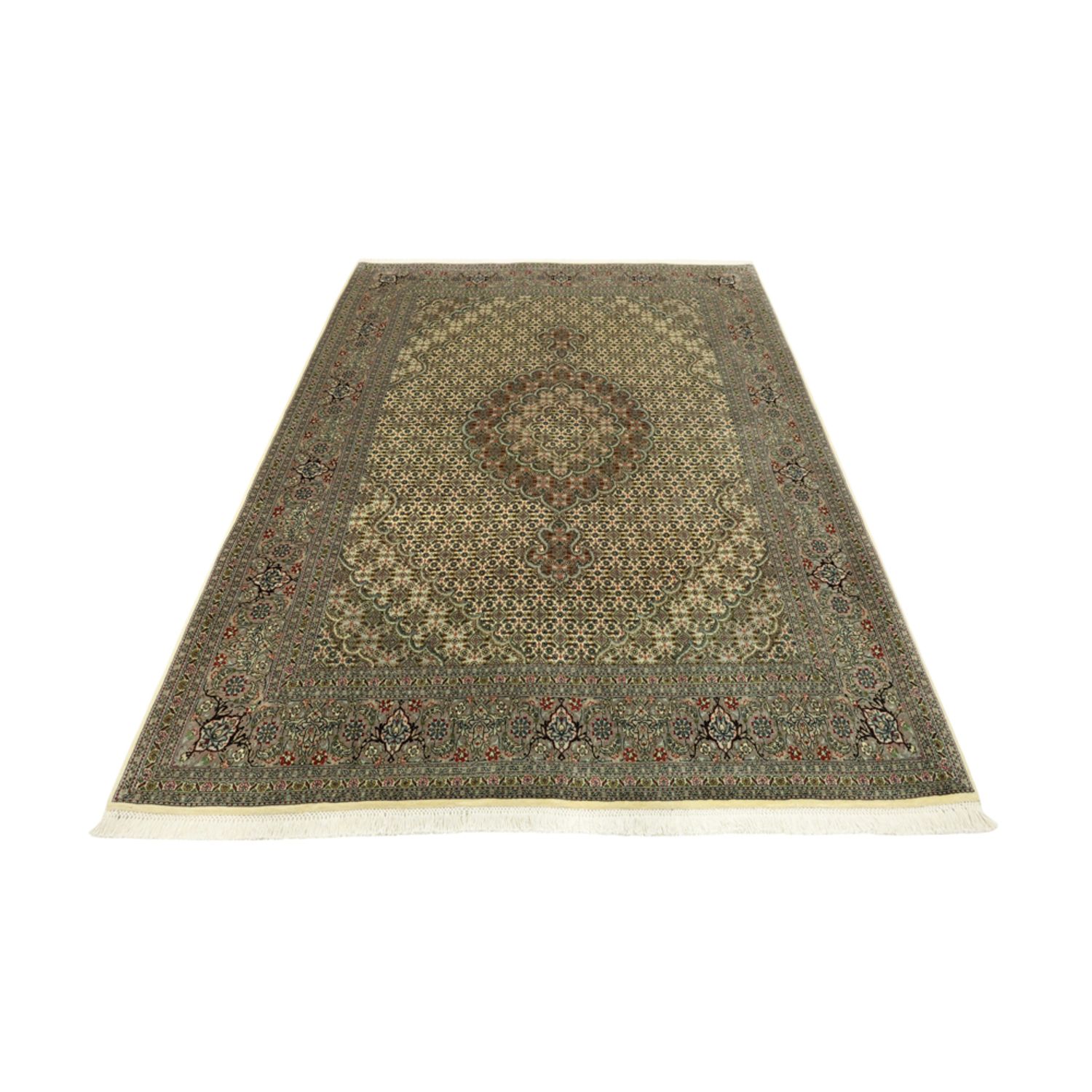 Perzisch tapijt - Tabriz - Royal - Koninklijke - 204 x 153 cm - zilver