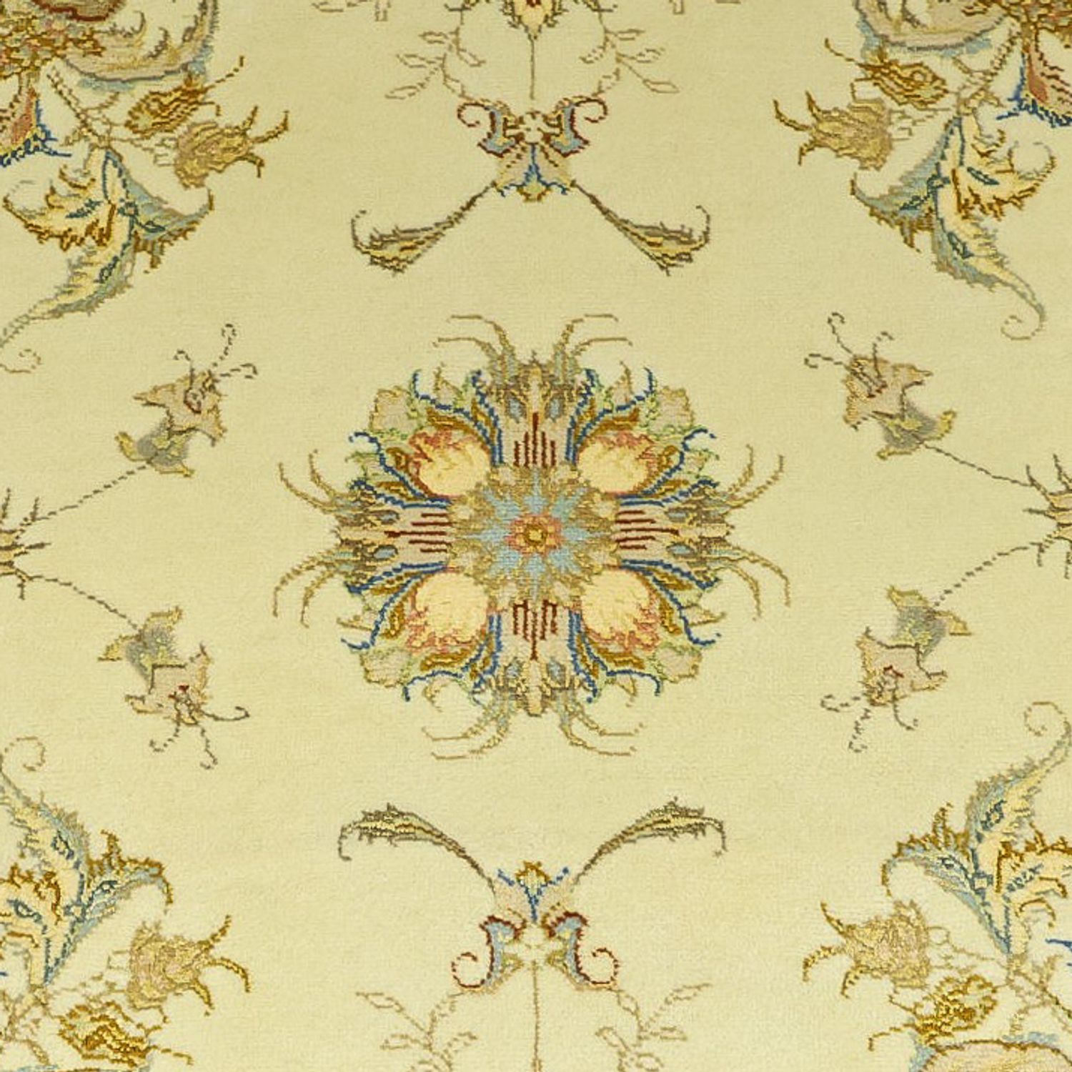 Perzisch tapijt - Tabriz - Koninklijke - 203 x 145 cm - beige