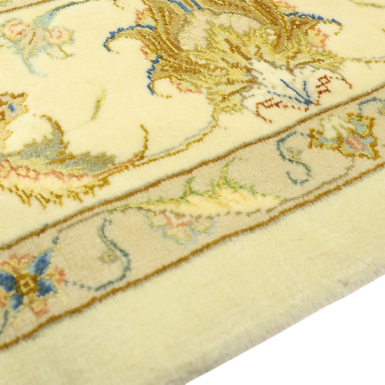 Perzisch tapijt - Tabriz - Koninklijke - 203 x 145 cm - beige