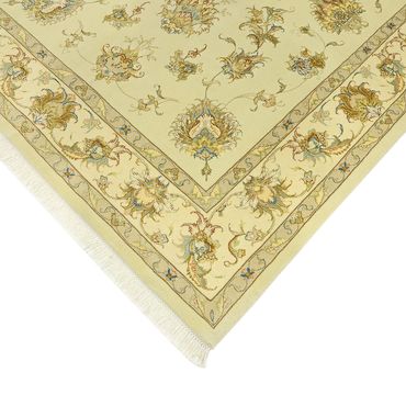 Perzisch tapijt - Tabriz - Koninklijke - 203 x 145 cm - beige