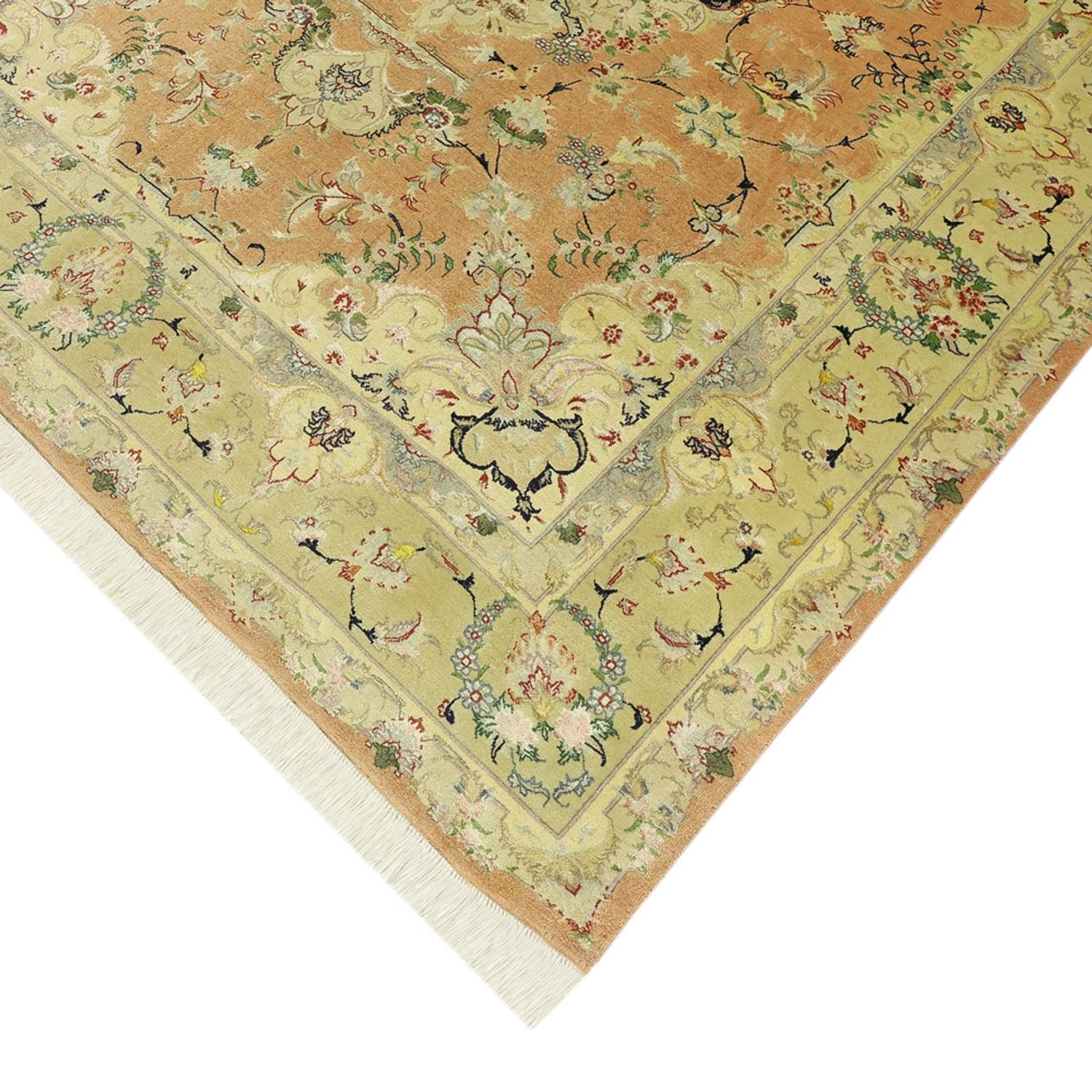 Perzisch tapijt - Tabriz - Royal - Koninklijke - 188 x 153 cm - zand