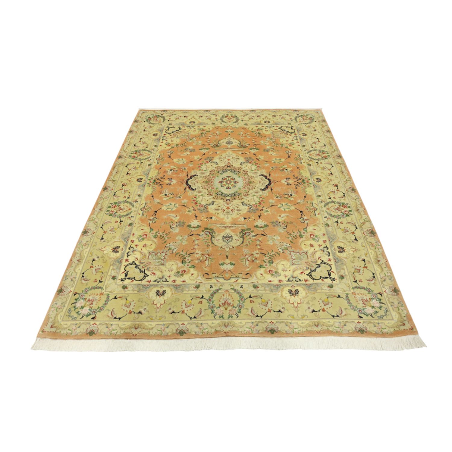 Perzisch tapijt - Tabriz - Royal - Koninklijke - 188 x 153 cm - zand
