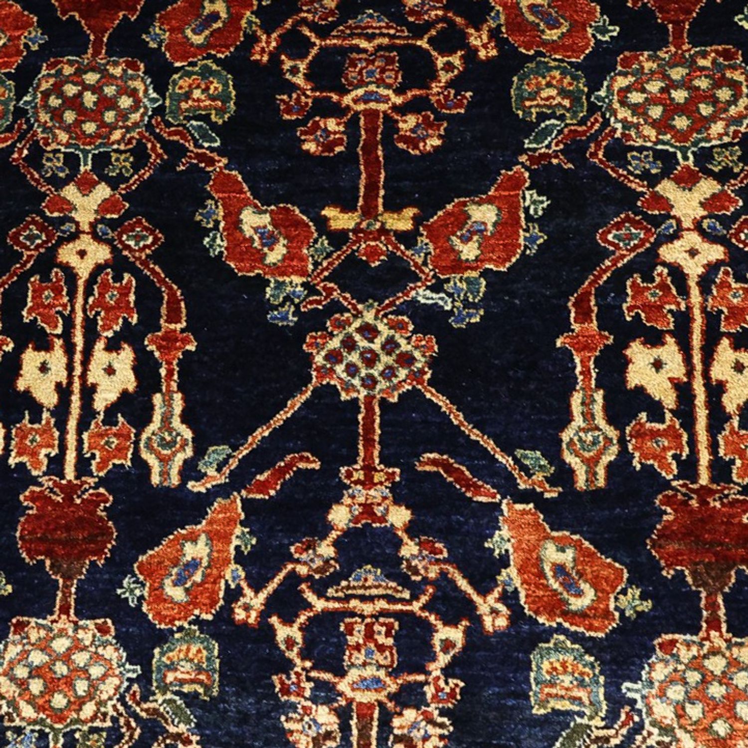 Alfombra persa - Nómada - 235 x 174 cm - azul oscuro