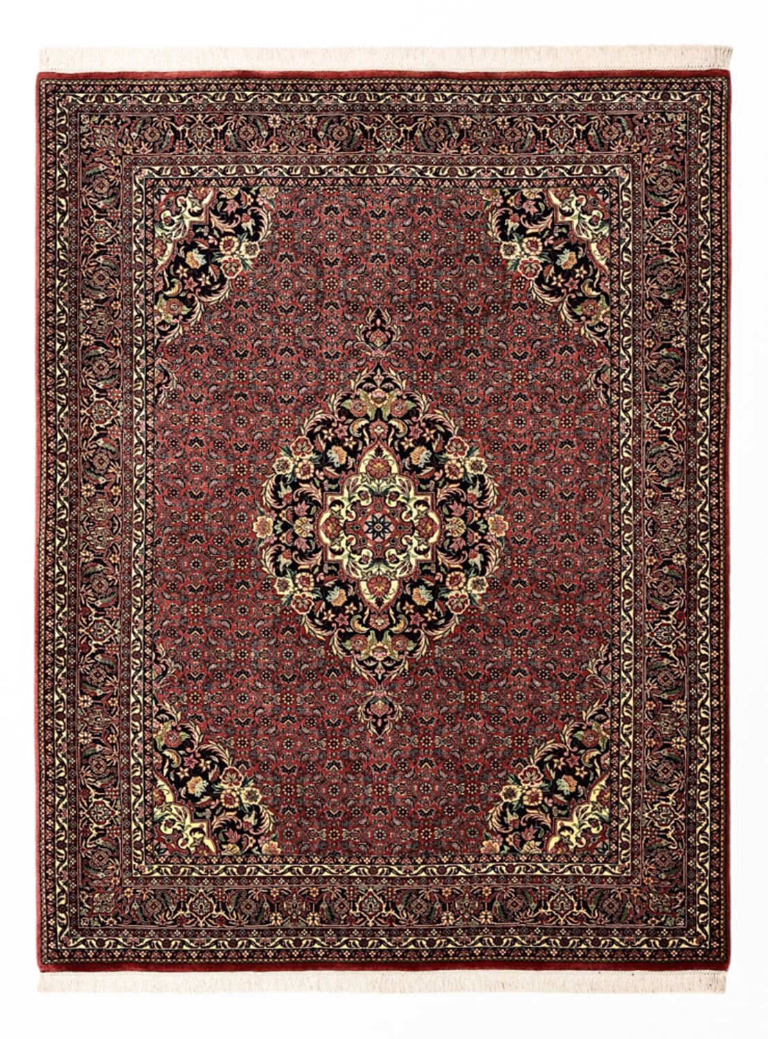 Perzisch tapijt - Bijar - Koninklijke - 199 x 156 cm - donkerrood