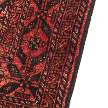 Corredor Tapete Baluch - 205 x 105 cm - vermelho escuro