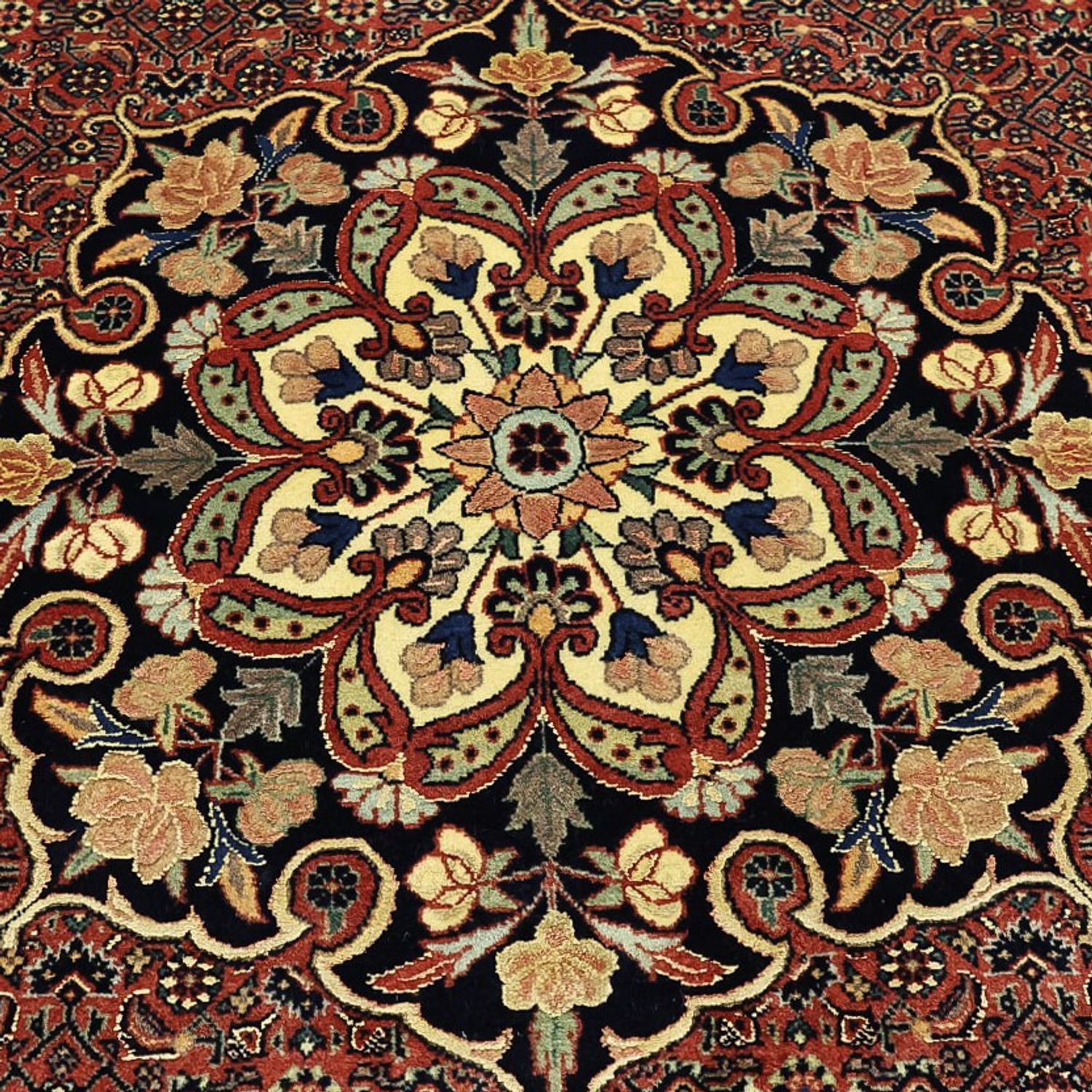 Perzisch tapijt - Bijar - Koninklijke - 198 x 139 cm - donkerrood