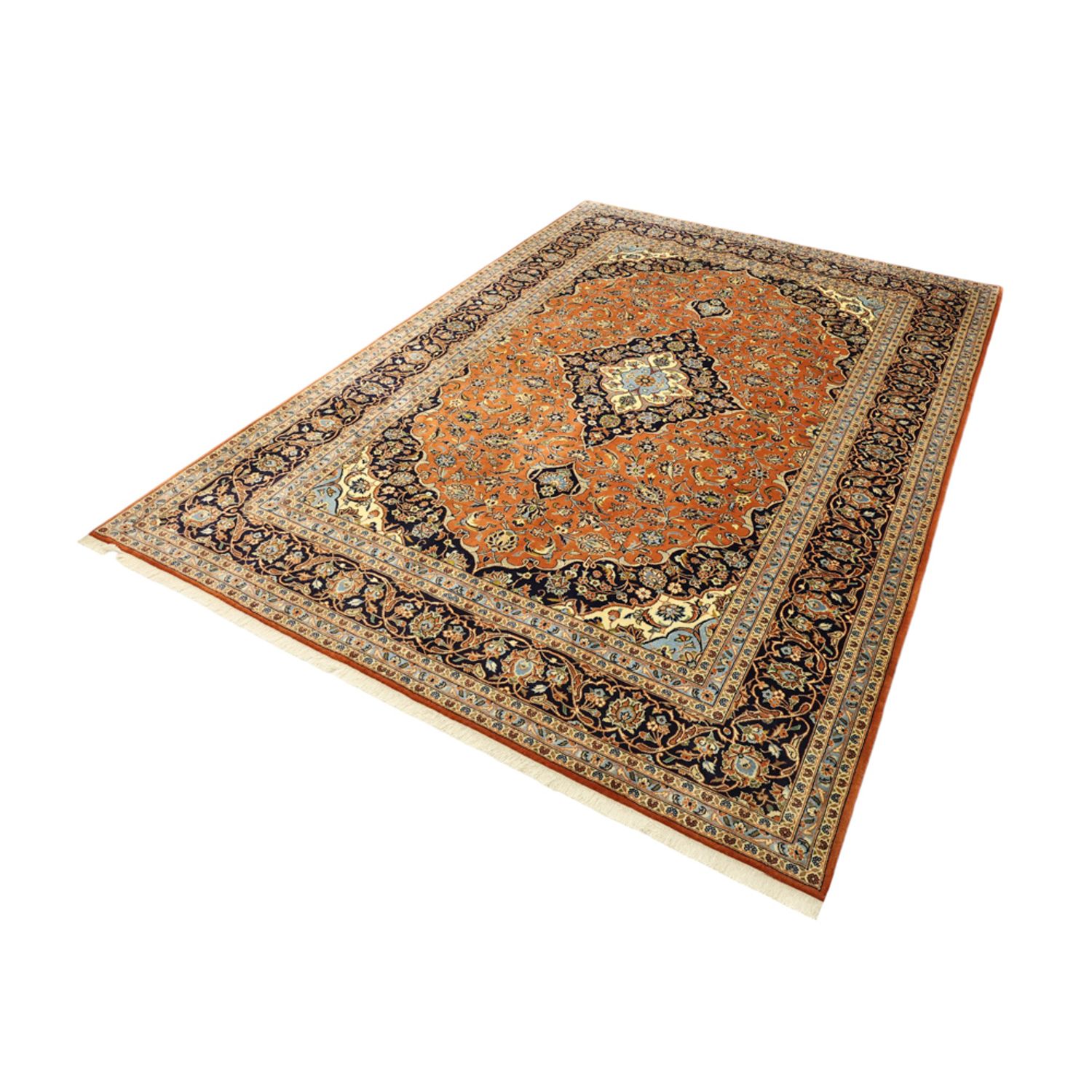 Perserteppich - Keshan - 347 x 251 cm - hellrot