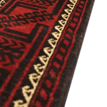 Corredor Tapete Baluch - 199 x 102 cm - vermelho escuro