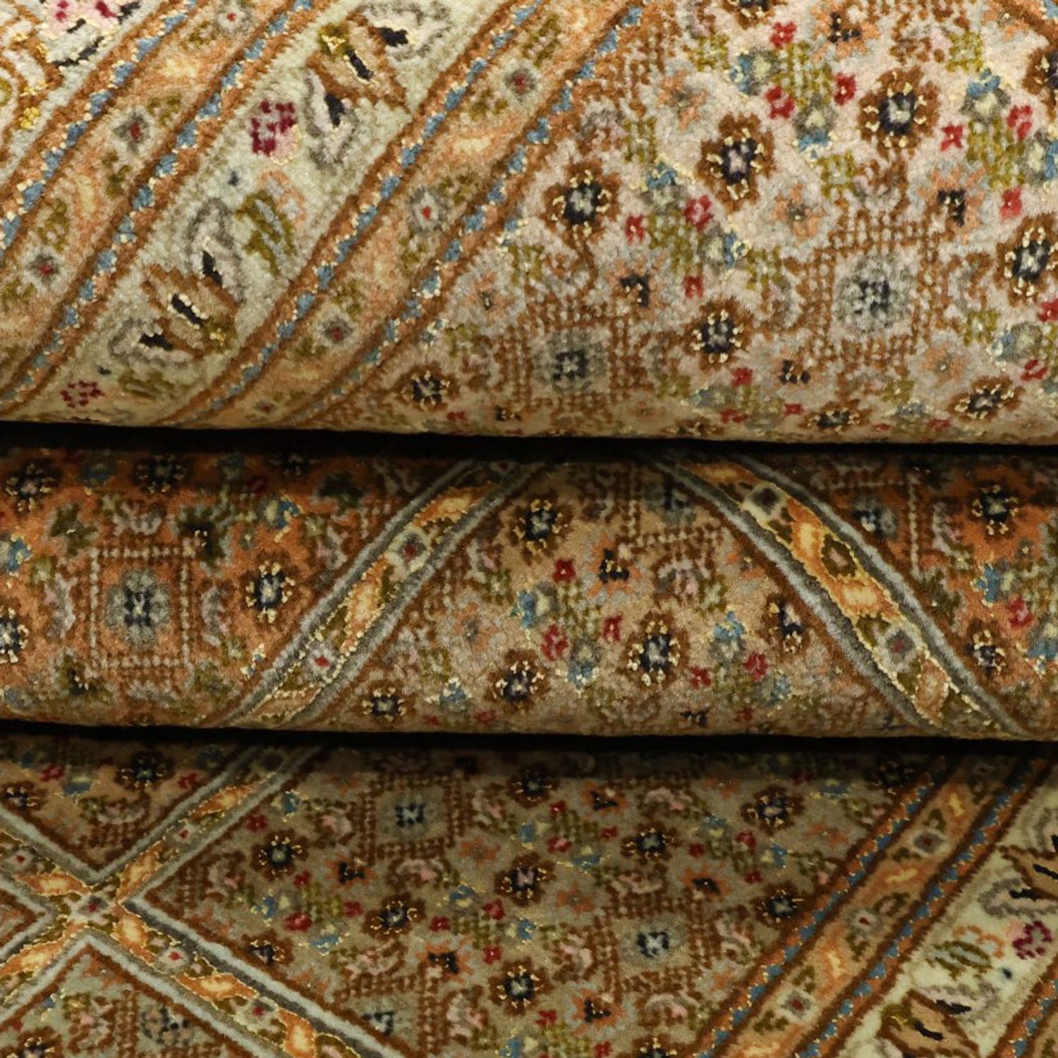 Perzisch tapijt - Tabriz - Royal - 208 x 149 cm - donker beige