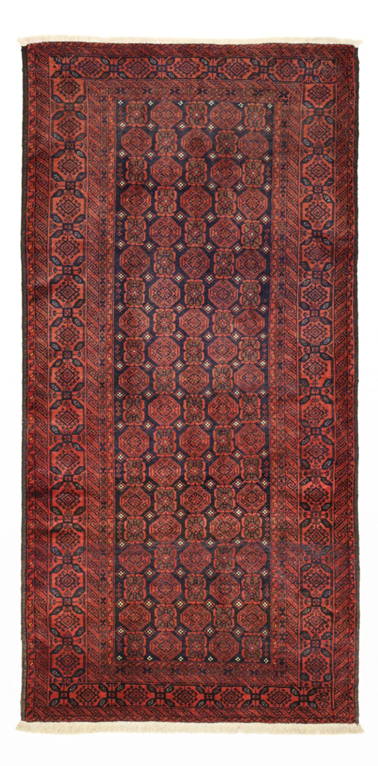 Biegacz Dywan beludżycki - 215 x 112 cm - ciemna czerwień