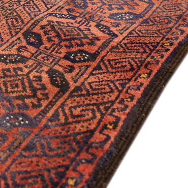 Løper Balutsj-teppe - 215 x 112 cm - mørk rød