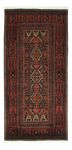 Alfombra de pasillo Alfombra Belutsch - 201 x 97 cm - rojo oscuro