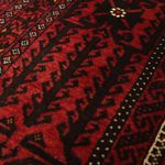Alfombra de pasillo Alfombra Belutsch - 201 x 97 cm - rojo oscuro