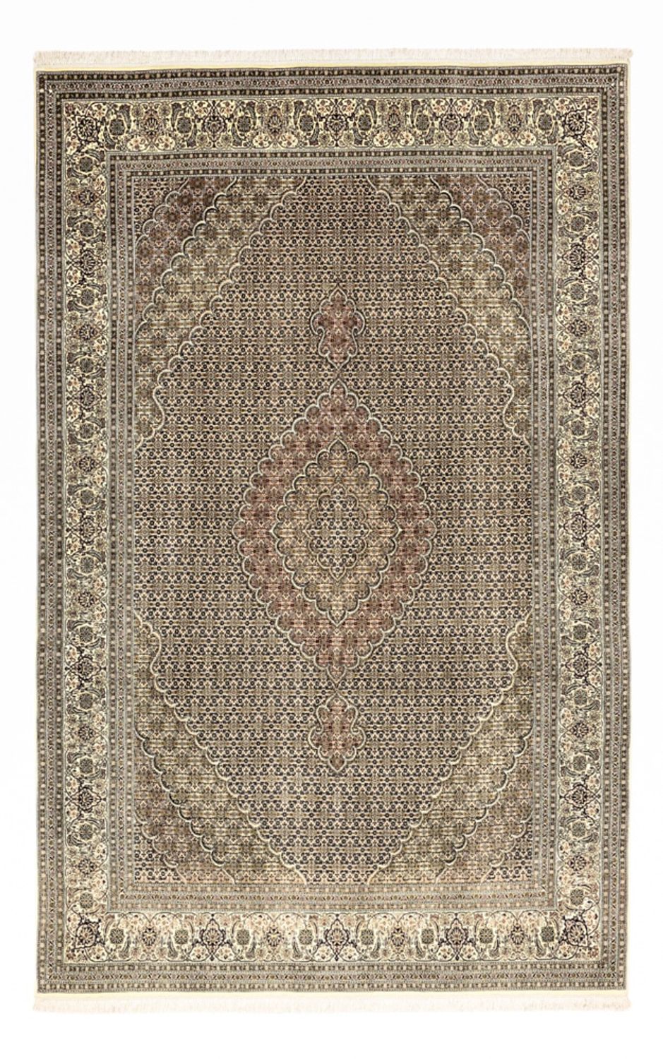 Persisk matta - Tabriz - Royal - Kungliga - 309 x 199 cm - silver