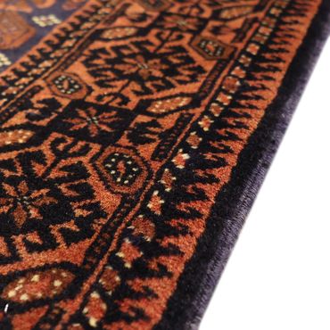 Corredor Tapete Baluch - 185 x 100 cm - azul escuro