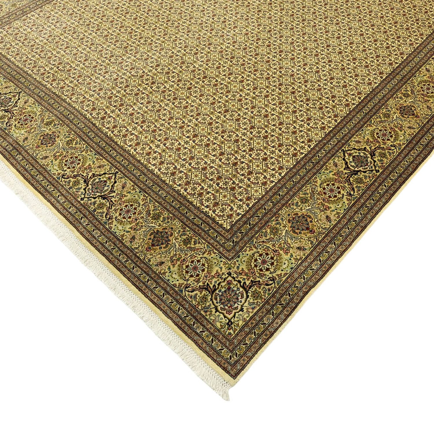Persisk matta - Tabriz - Royal - Kungliga - 288 x 201 cm - mörk beige