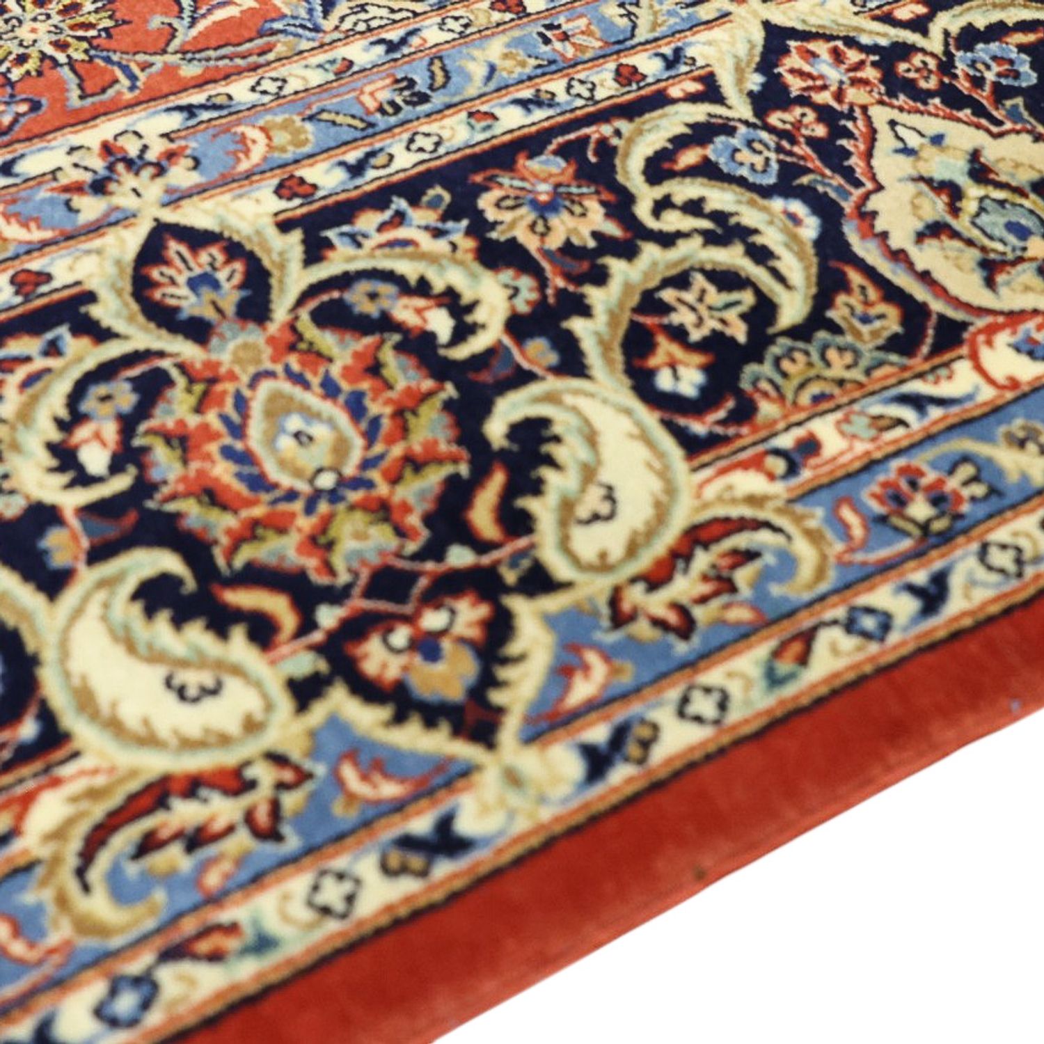Perzisch tapijt - Ghom - Koninklijk - Zijden halsketting - 220 x 141 cm - rood
