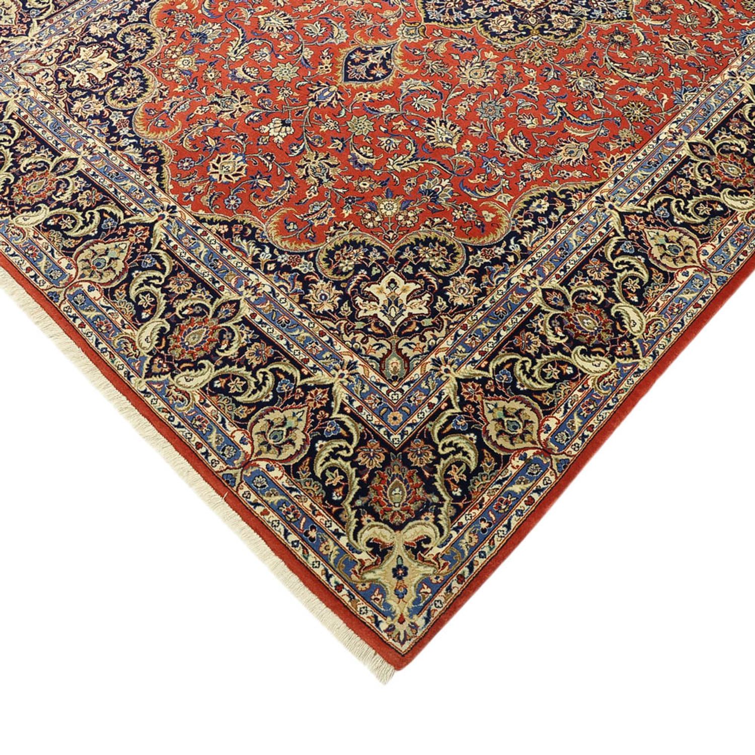 Perzisch tapijt - Ghom - Koninklijk - Zijden halsketting - 220 x 141 cm - rood