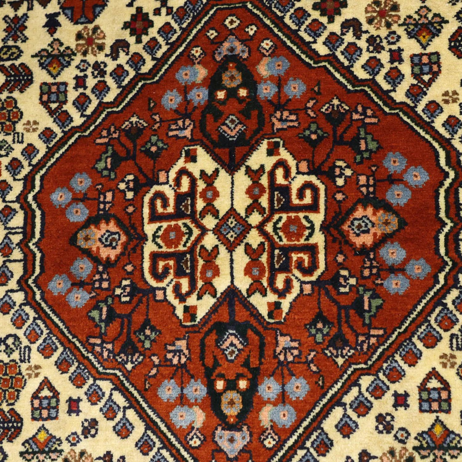 Persisk tæppe - Nomadisk - 140 x 103 cm - creme