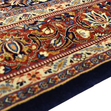 Tapete persa - Keshan - 203 x 132 cm - azul escuro