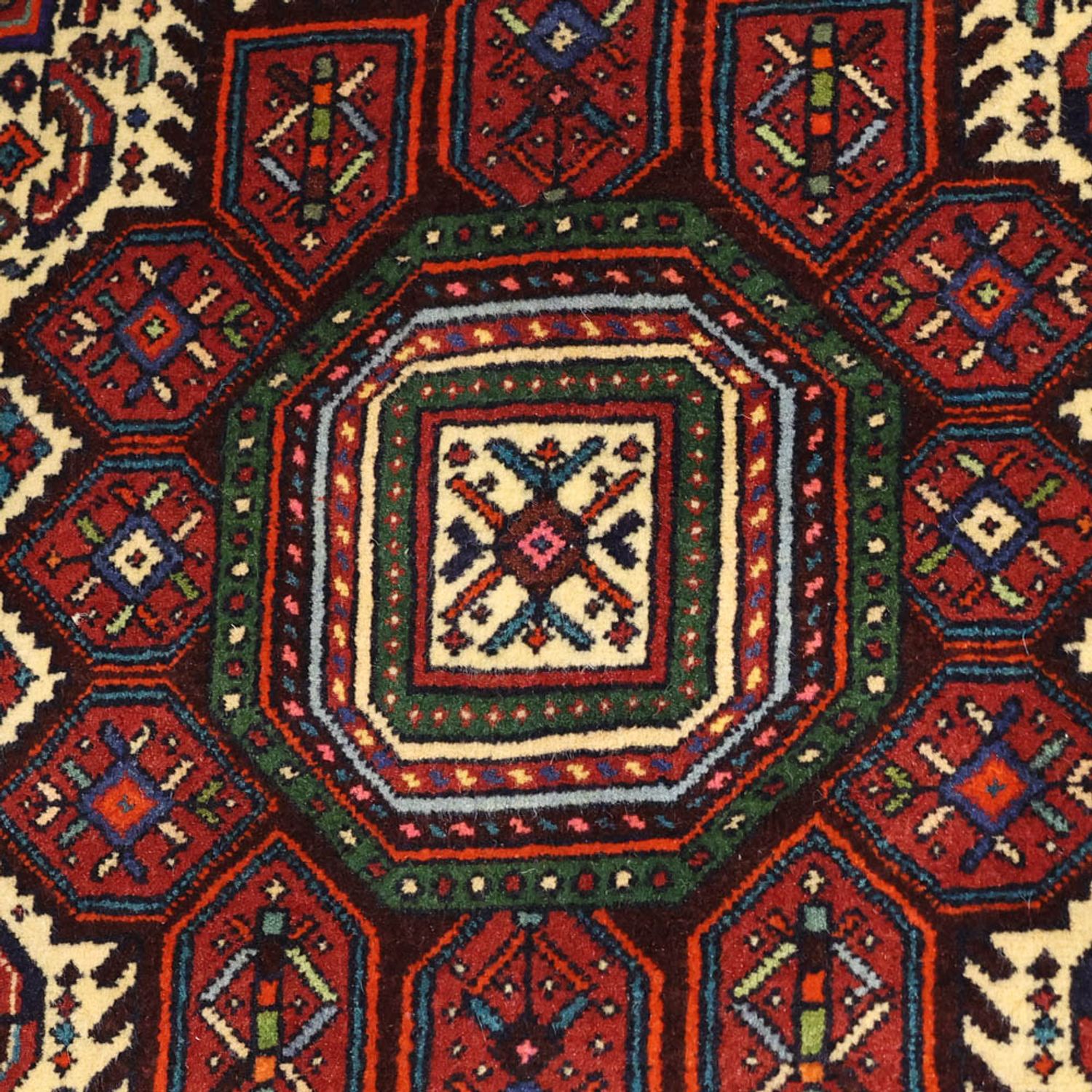 Perski dywan - Nomadyczny - 152 x 102 cm - ciemna czerwień