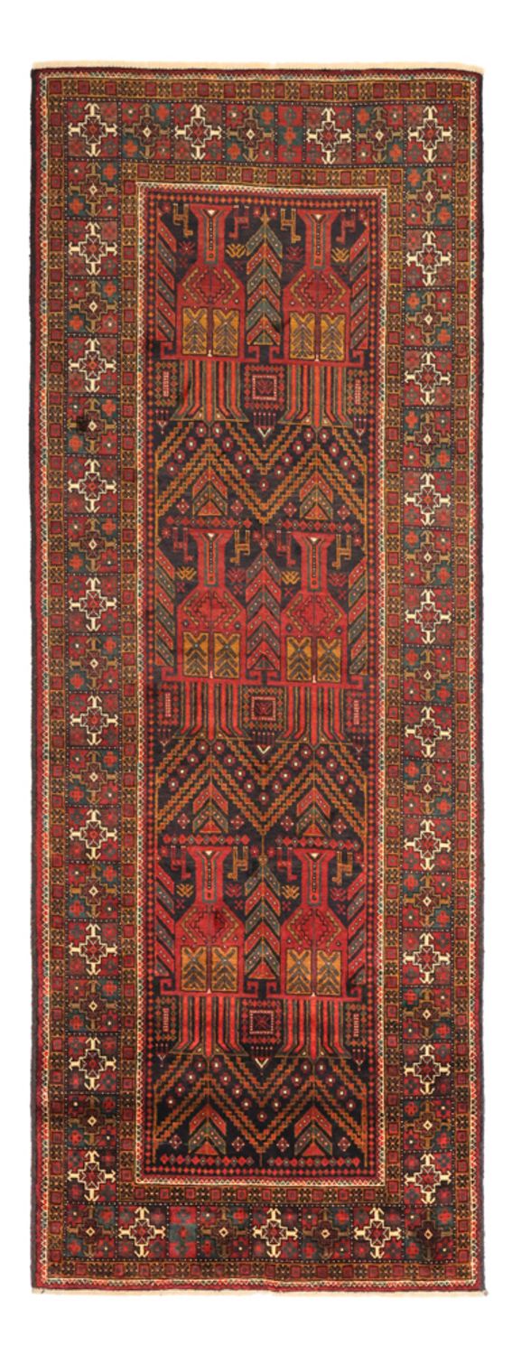 Biegacz Dywan beludżycki - 297 x 107 cm - ciemna czerwień