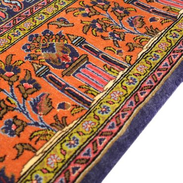 Dywan perski - Klasyczny - 161 x 110 cm - ciemnoniebieski