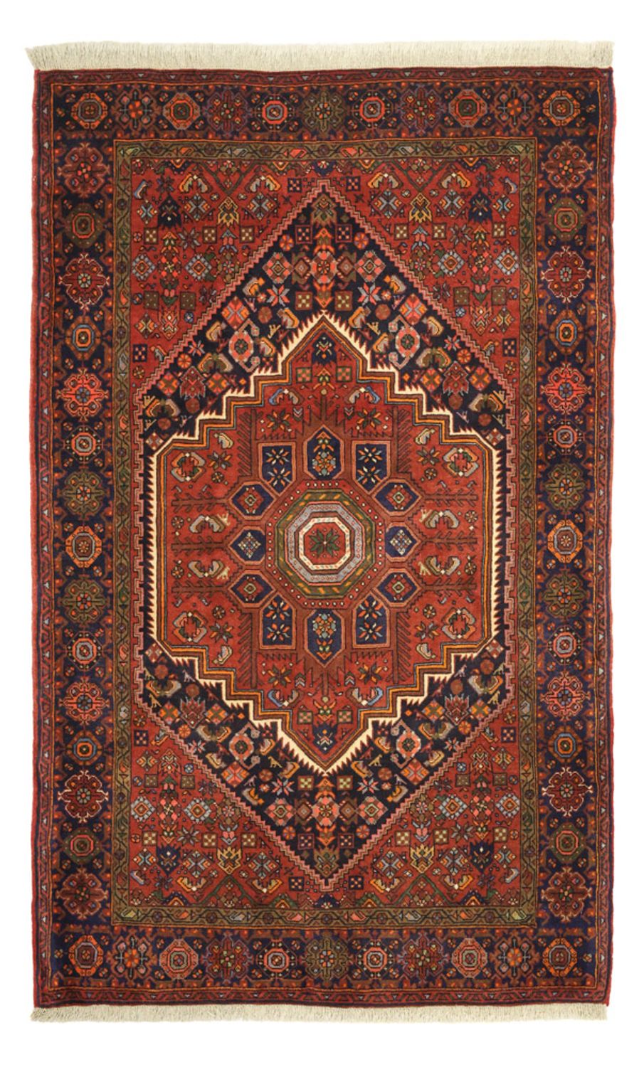 Perserteppich - Nomadic - 158 x 99 cm - dunkelrot