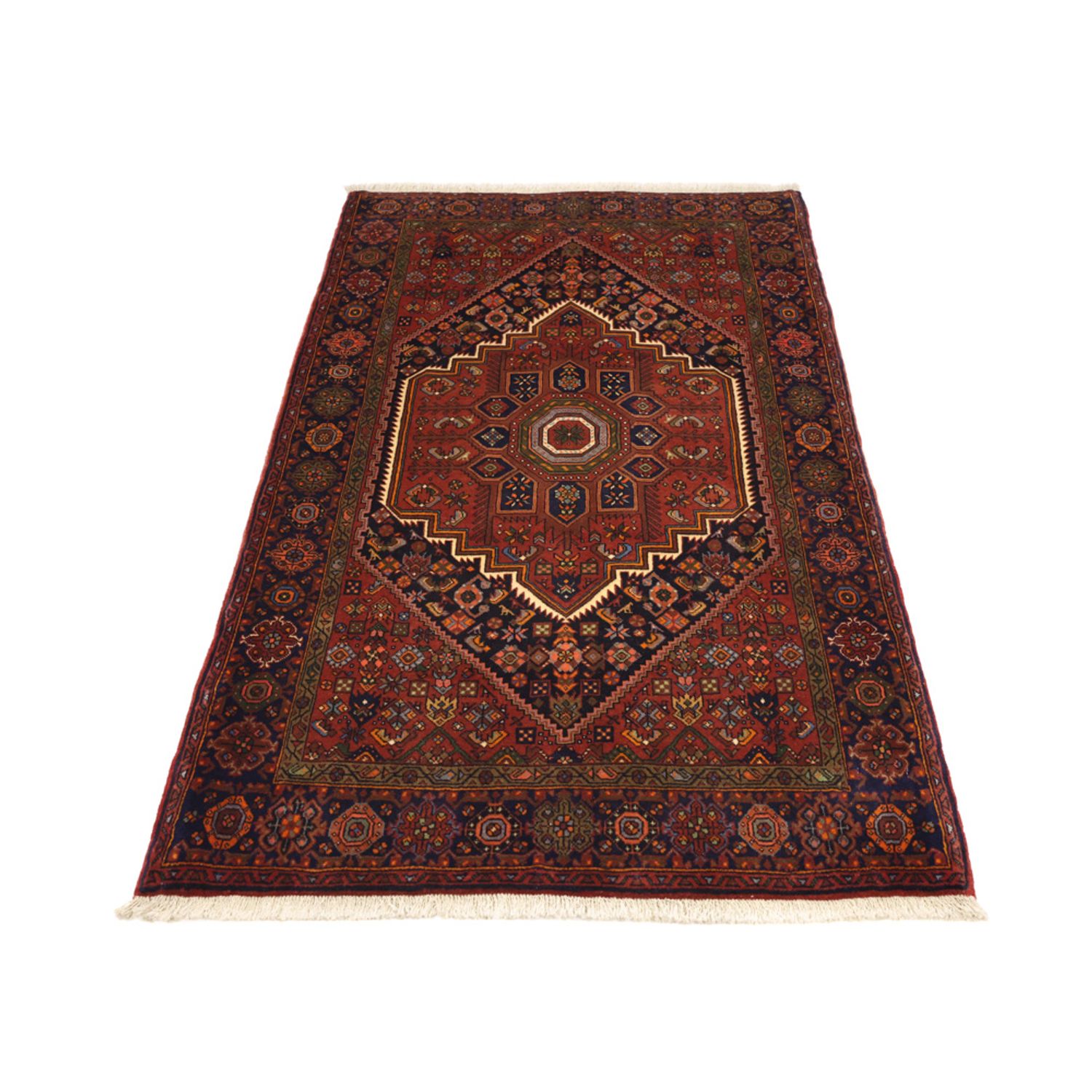 Perserteppich - Nomadic - 158 x 99 cm - dunkelrot