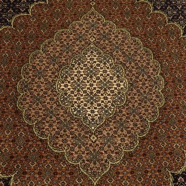 Tapete Persa - Tabriz - Royal - Real - 309 x 199 cm - bege escuro