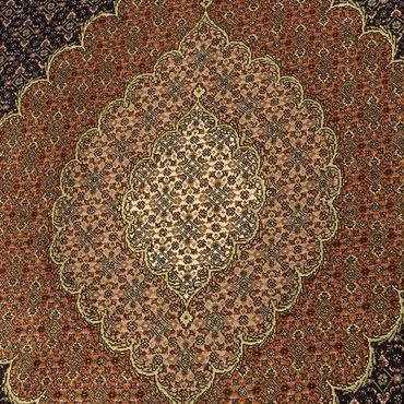 Tapete Persa - Tabriz - Royal - Real - 309 x 199 cm - bege escuro
