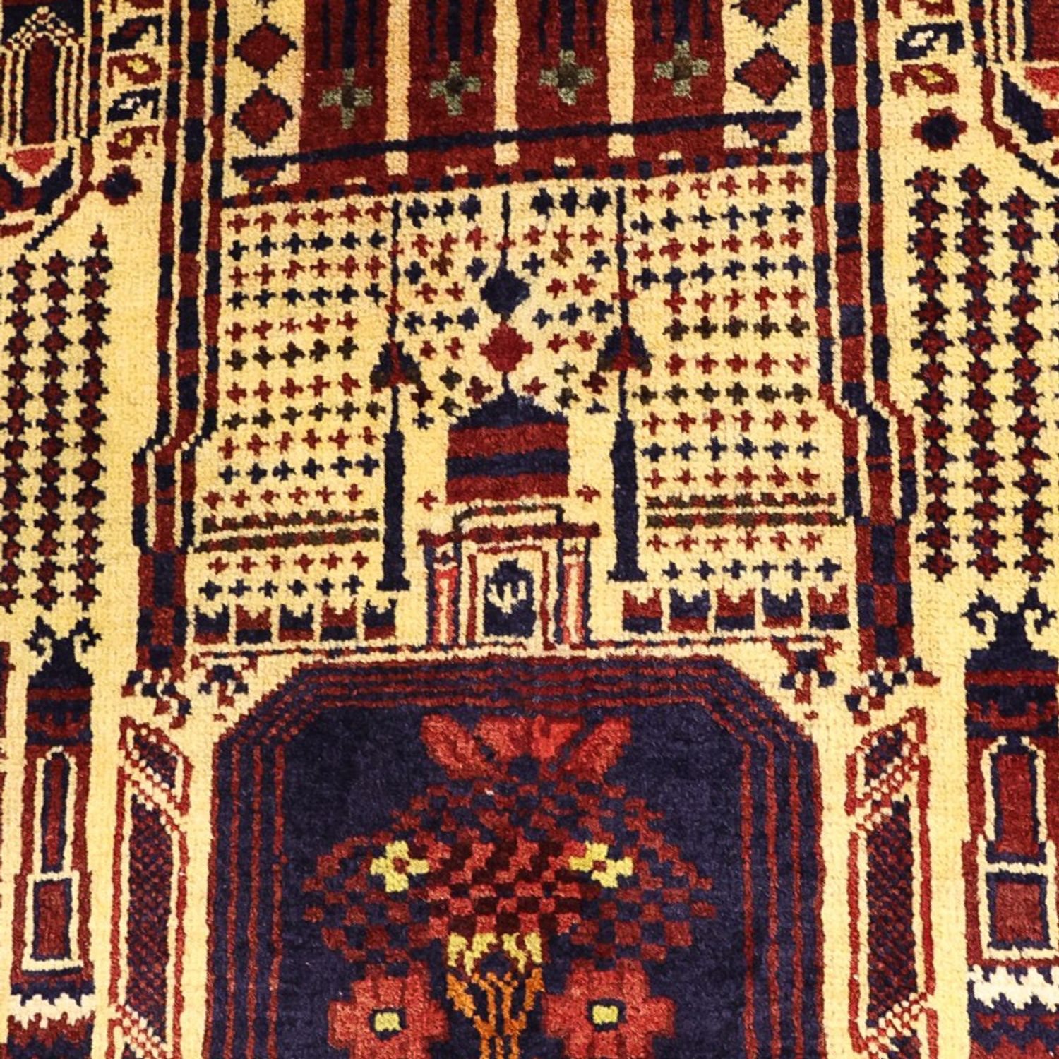 Belutsch Teppich - 142 x 96 cm - mehrfarbig