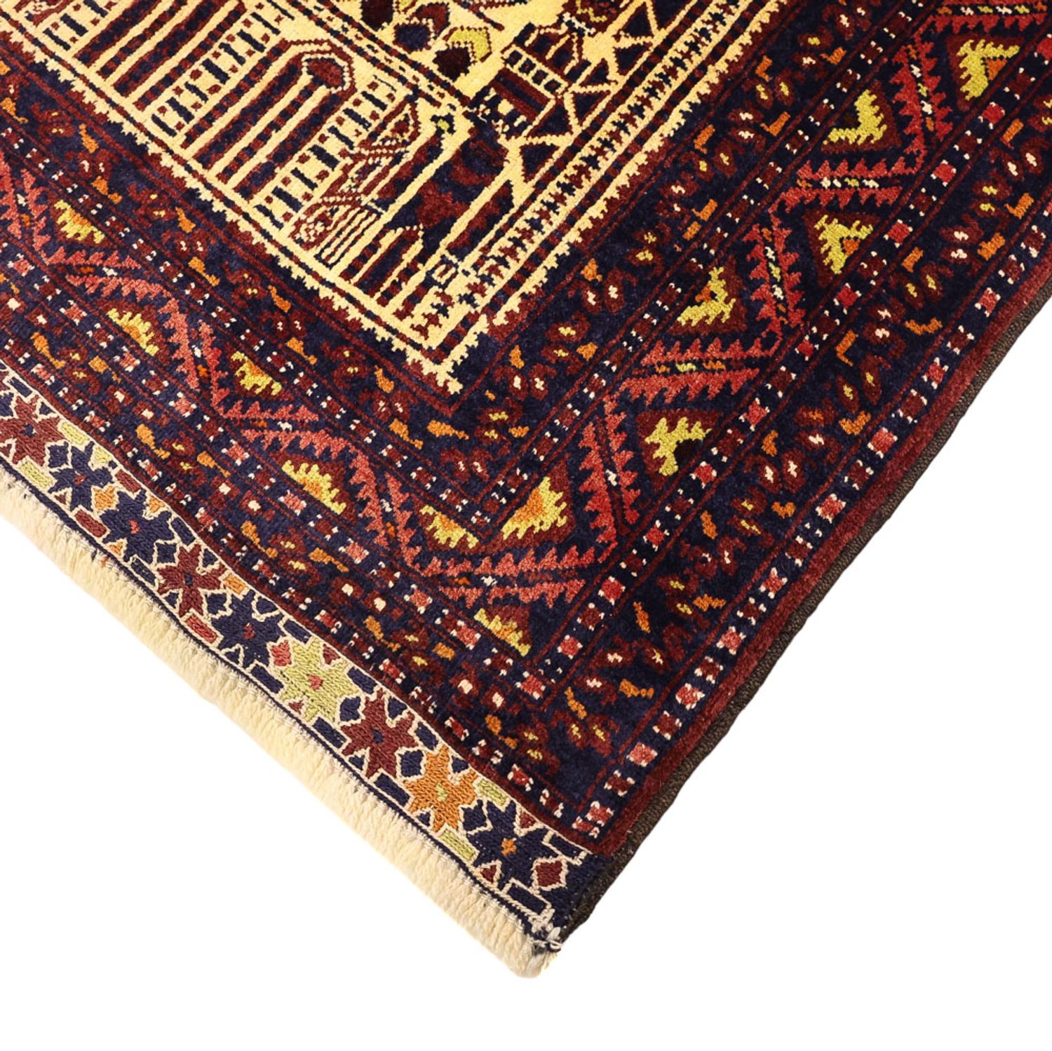 Belutsch Teppich - 142 x 96 cm - mehrfarbig