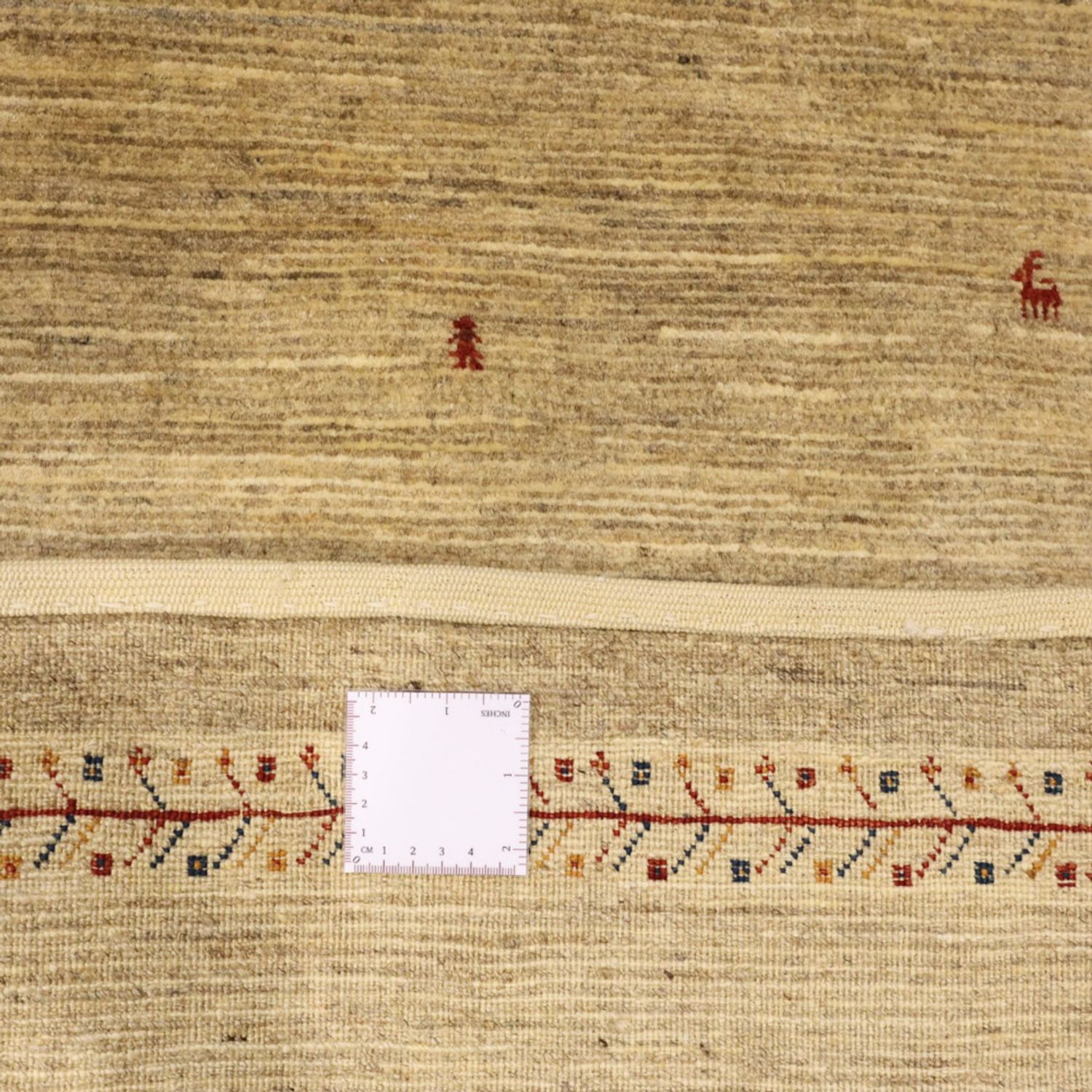 Gabbeh Teppich - Kaschkuli Perser - 158 x 112 cm - hellbeige
