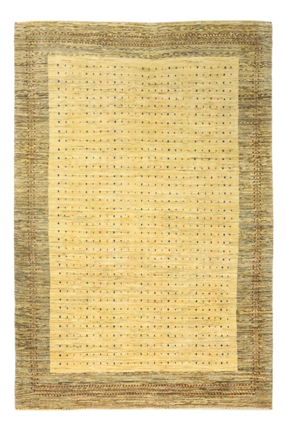 Gabbeh Tapijt - Kashkuli Perzisch - 174 x 115 cm - licht beige