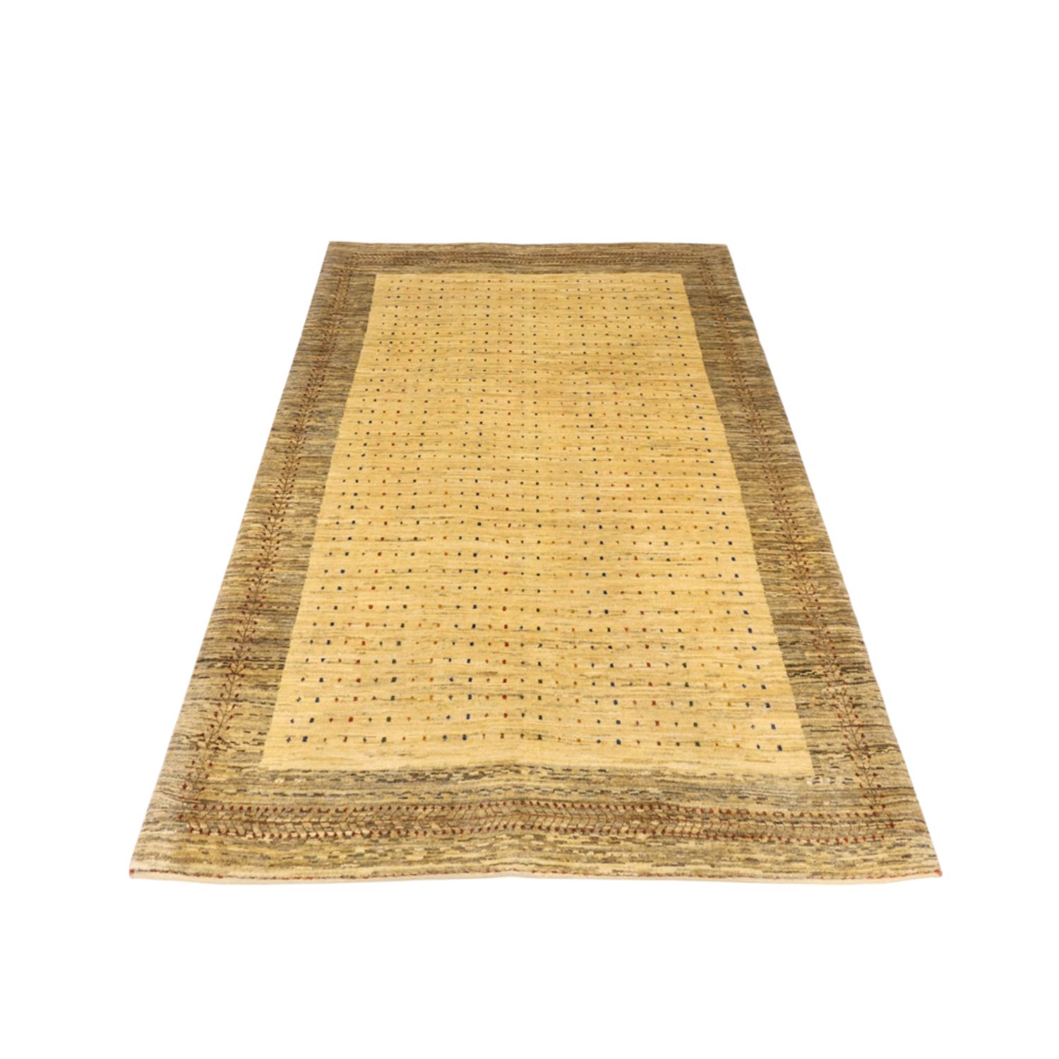 Gabbeh Tapijt - Kashkuli Perzisch - 174 x 115 cm - licht beige