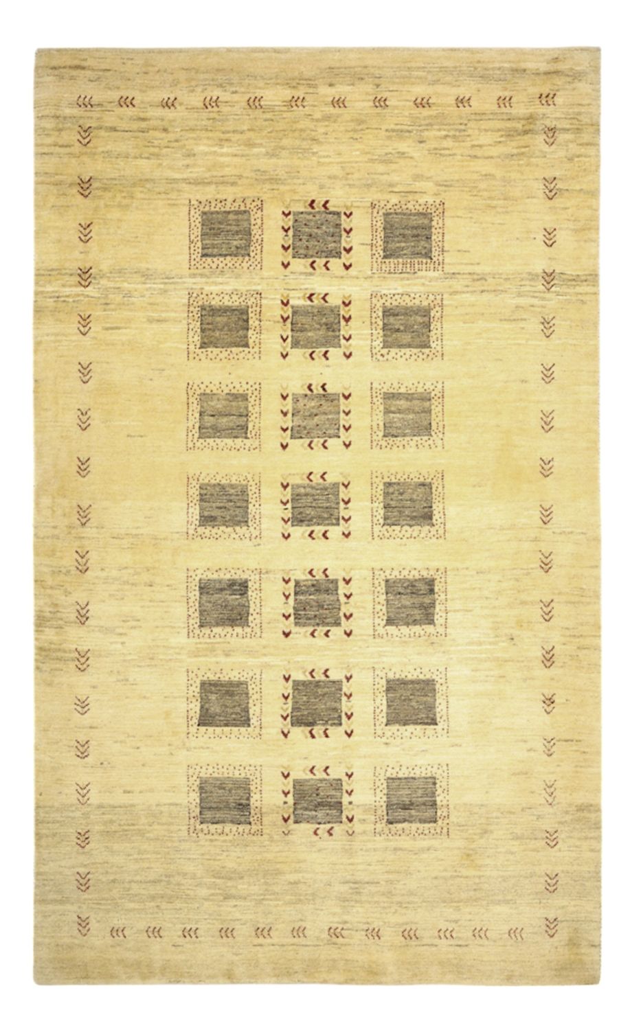 Gabbeh Tapijt - Kashkuli Perzisch - 190 x 116 cm - beige