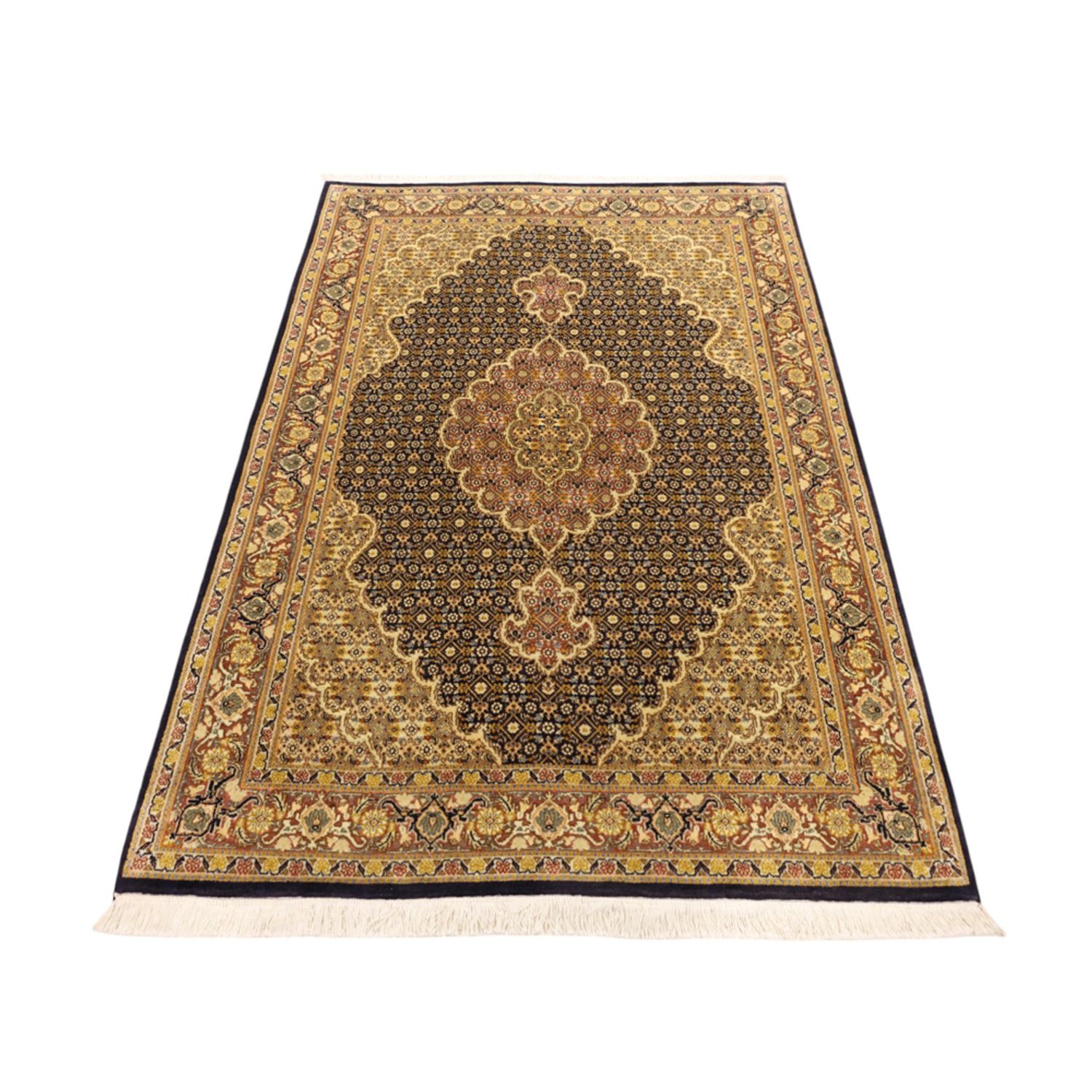 Perserteppich - Täbriz - Royal - 148 x 100 cm - dunkelblau