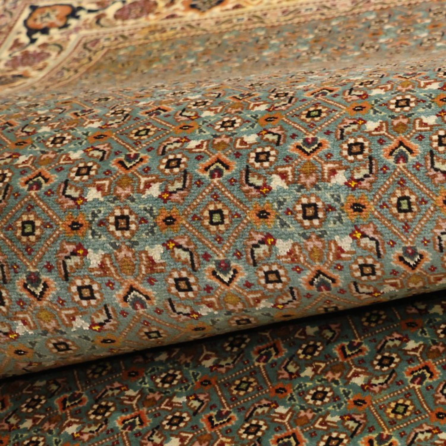Perserteppich - Täbriz - Royal - Royal - 145 x 101 cm - olivgrün