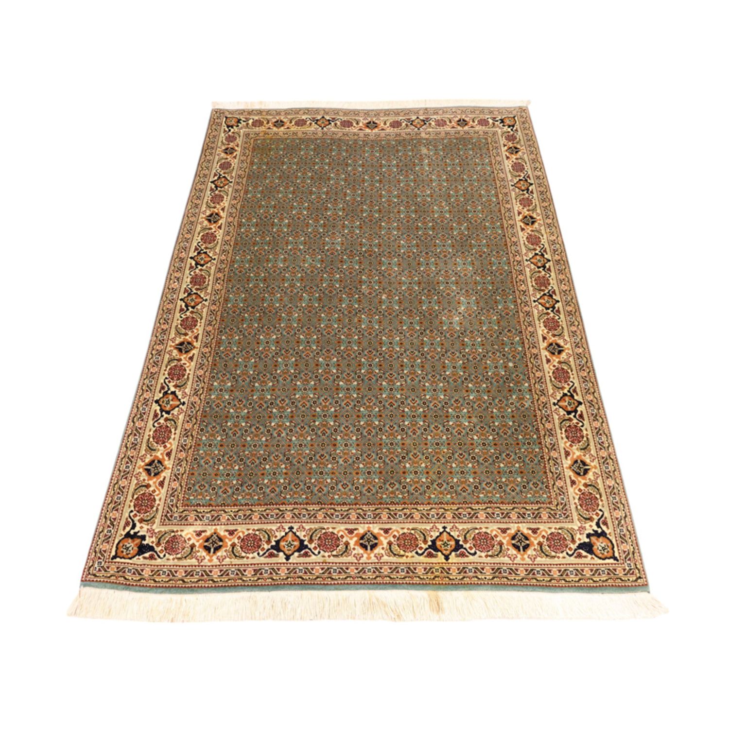 Perserteppich - Täbriz - Royal - Royal - 145 x 101 cm - olivgrün