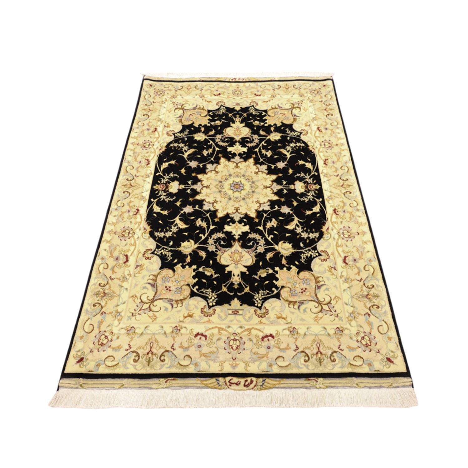 Perserteppich - Täbriz - Royal - 152 x 99 cm - dunkelblau