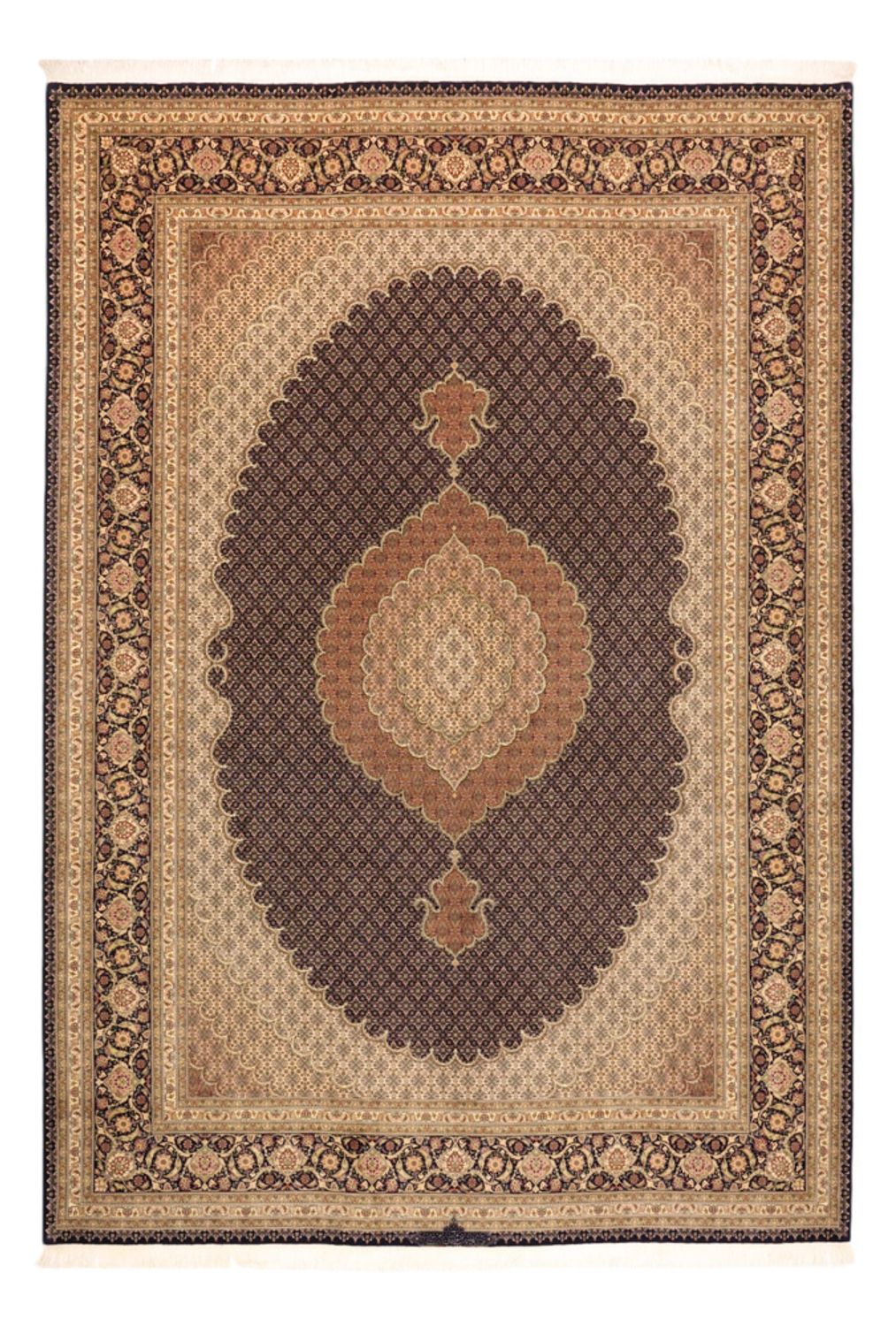 Perserteppich - Täbriz - Royal - Royal - 354 x 248 cm - dunkelbraun