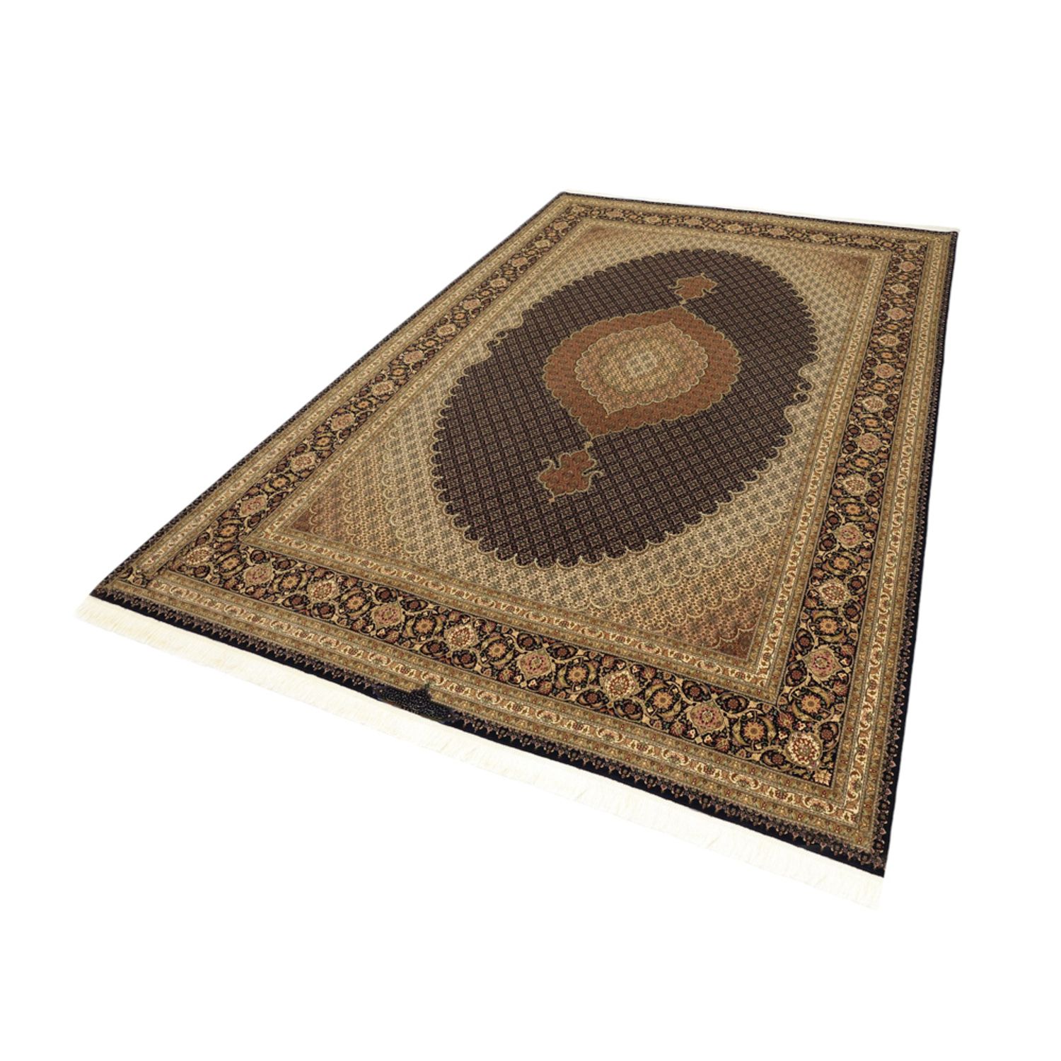 Perserteppich - Täbriz - Royal - Royal - 354 x 248 cm - dunkelbraun