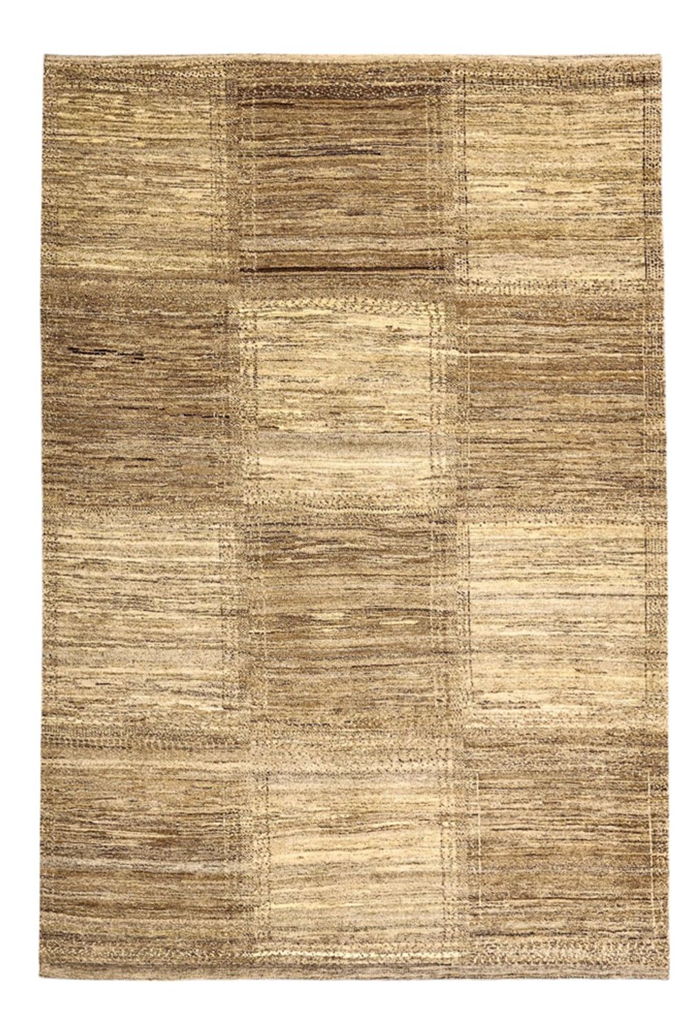 Gabbeh Koberec - Loribaft Perský - 238 x 175 cm - tmavě béžová