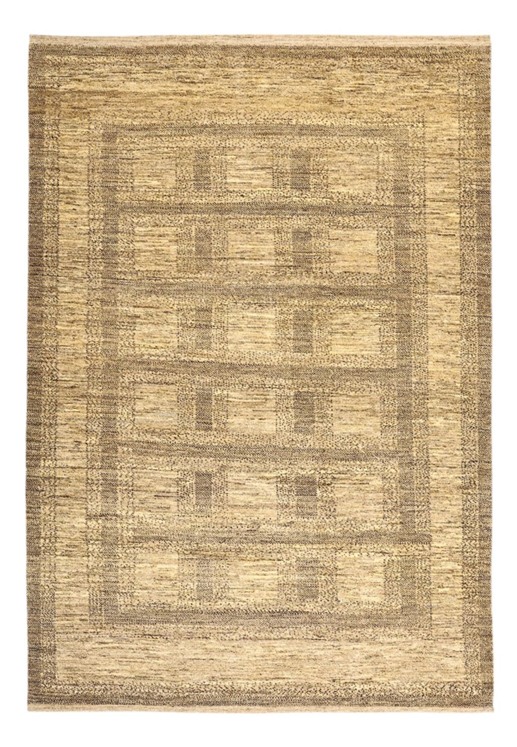 Gabbeh Koberec - Loribaft Perský - 236 x 165 cm - tmavě béžová