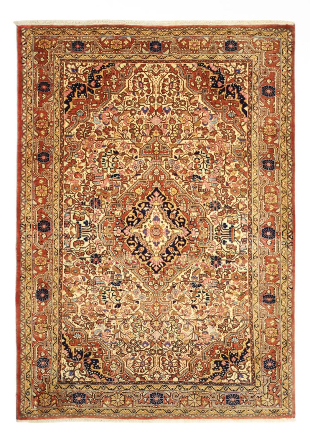 Perserteppich - Nomadic - 151 x 109 cm - hellbeige